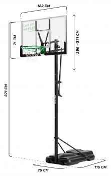 Salta Forward Basketballständer 110 x (284-362) x 175 cm I TOBA-Sport.Shop