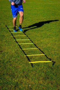 Koordinationsleiter, Länge 4,0 m, verstellbare Sprossen I TOBA-Sport.Shop